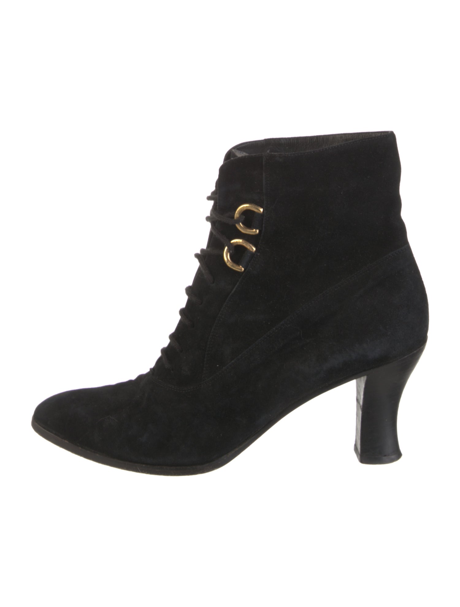 Gucci Suede Lace-Up Boots