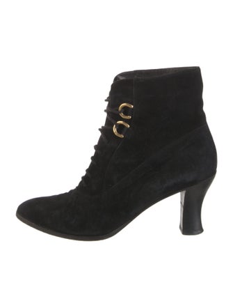 Gucci Suede Lace-Up Boots