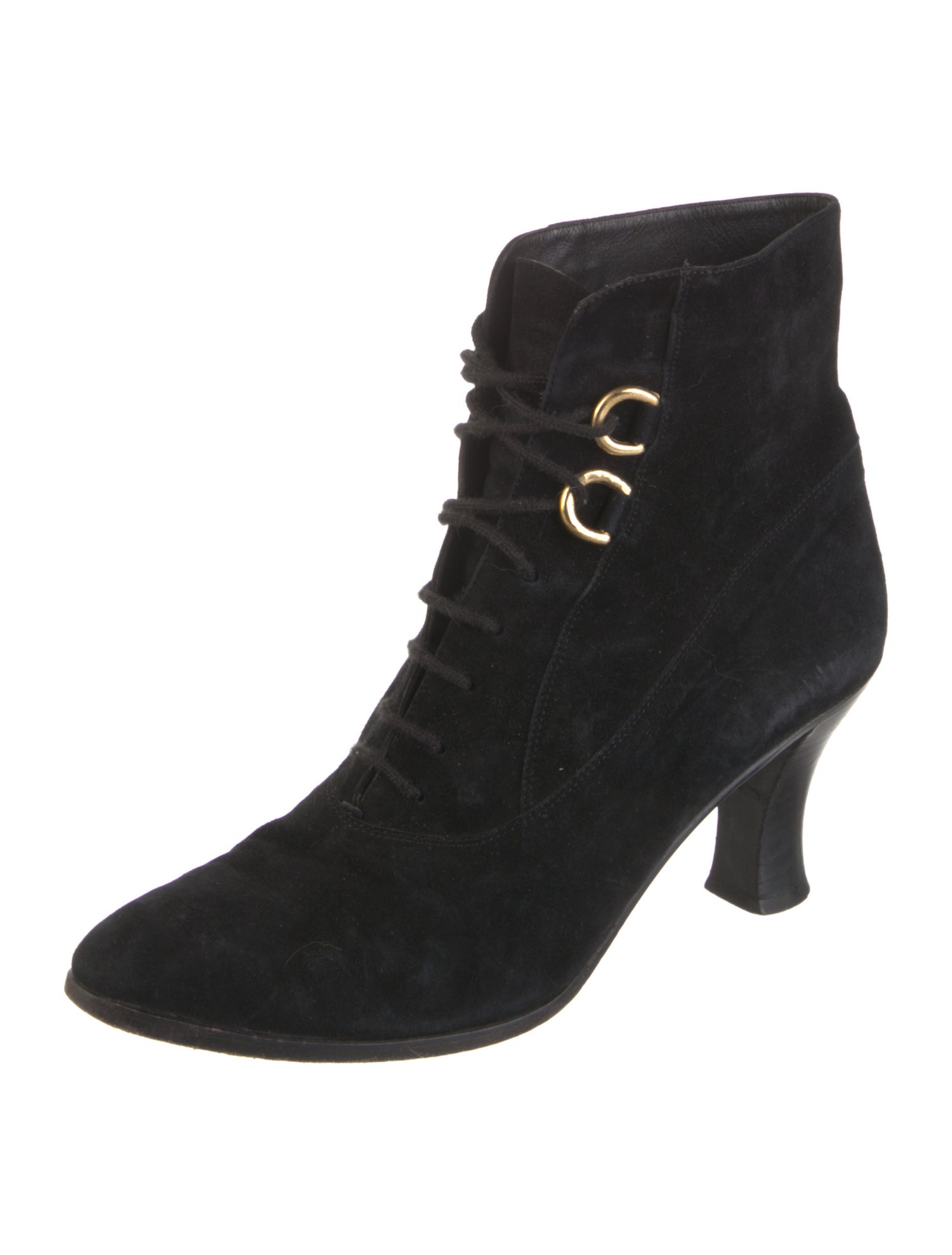 Gucci Suede Lace-Up Boots
