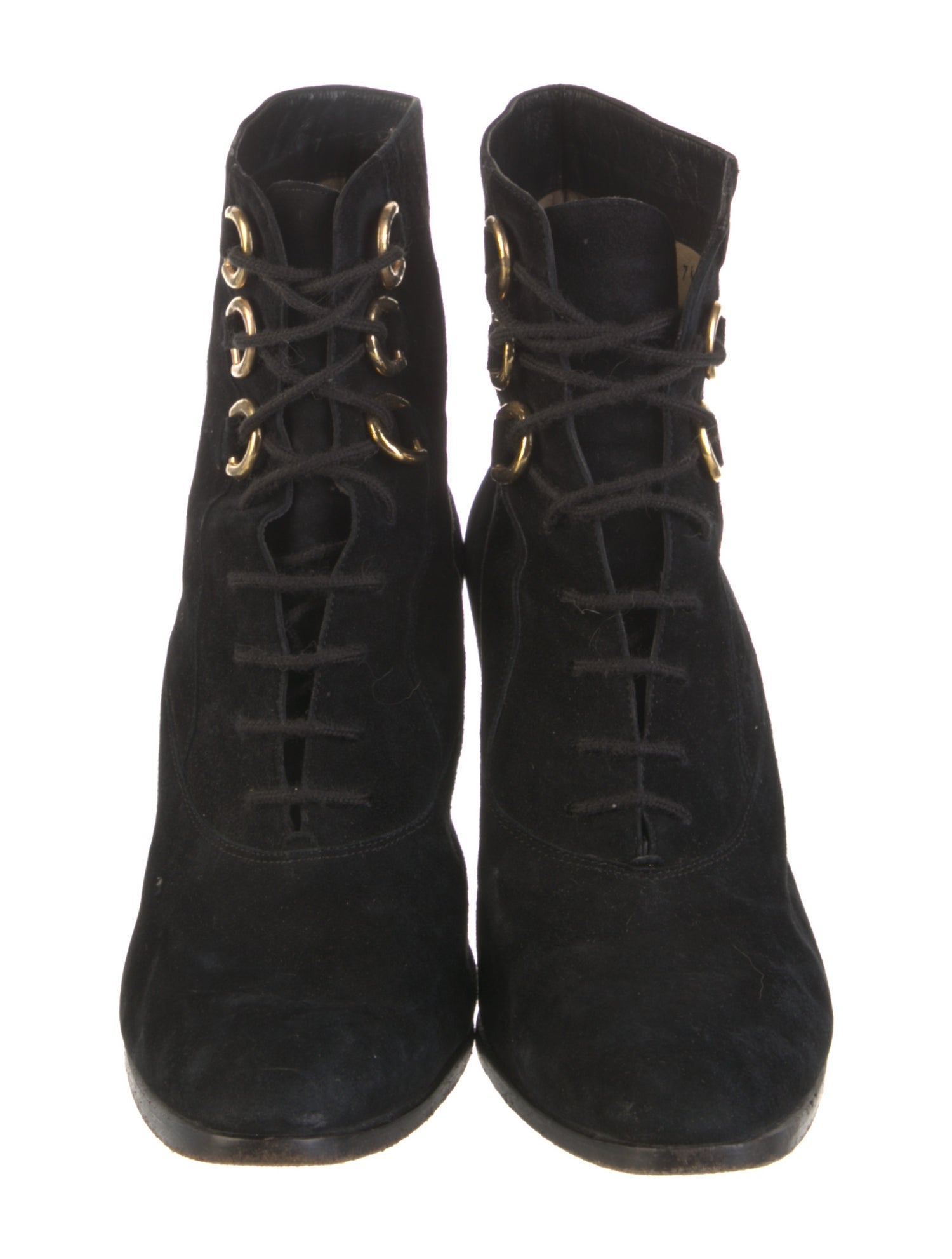 Gucci Suede Lace-Up Boots