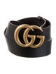 Gucci Double G Logo Leather Belt