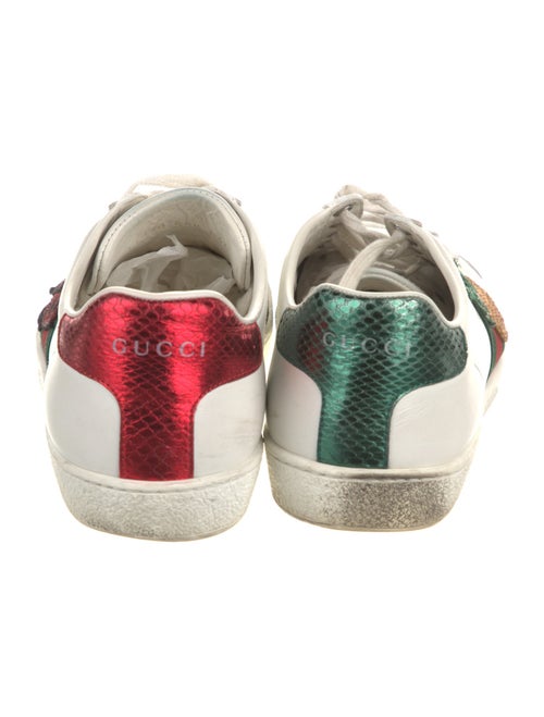 Gucci Web Accent Leather Sneakers