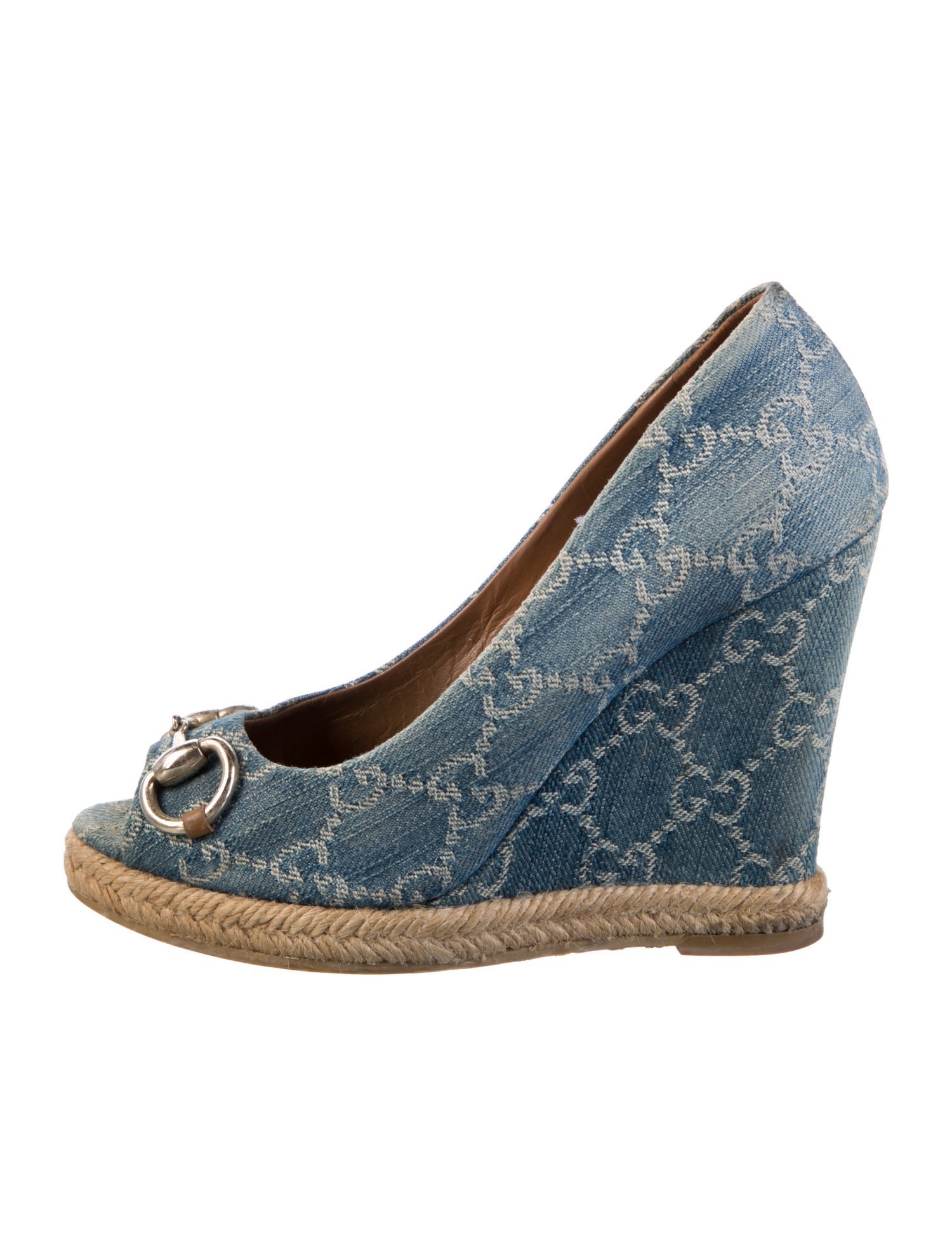 Gucci GG Denim Denim Pumps