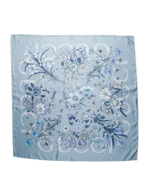 Gucci Silk Blooms Print Scarf