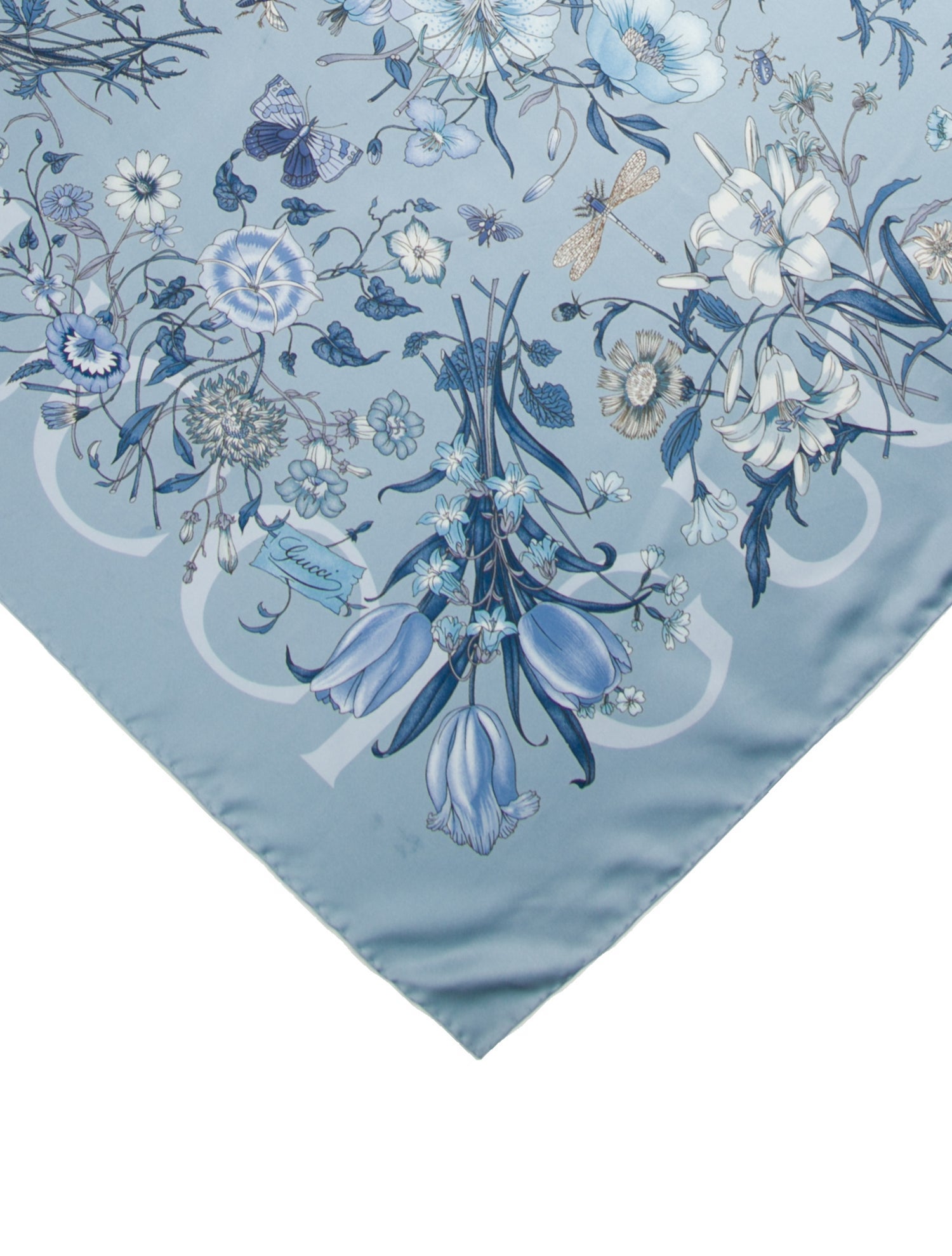 Gucci Silk Blooms Print Scarf