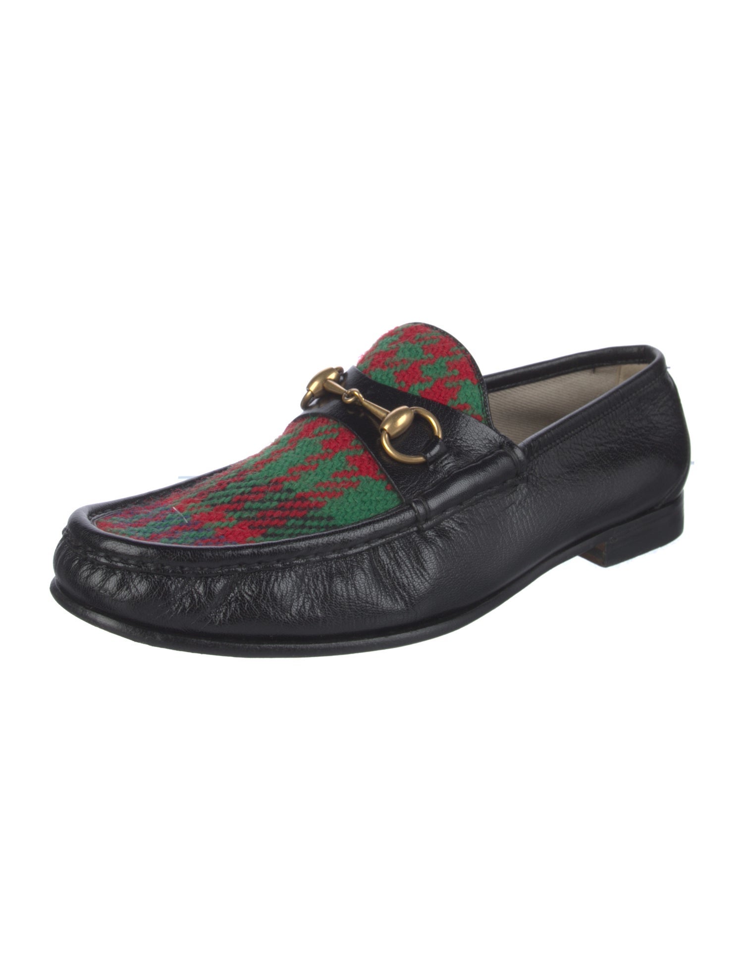 Gucci Horsebit Accent Leather Dress Loafers