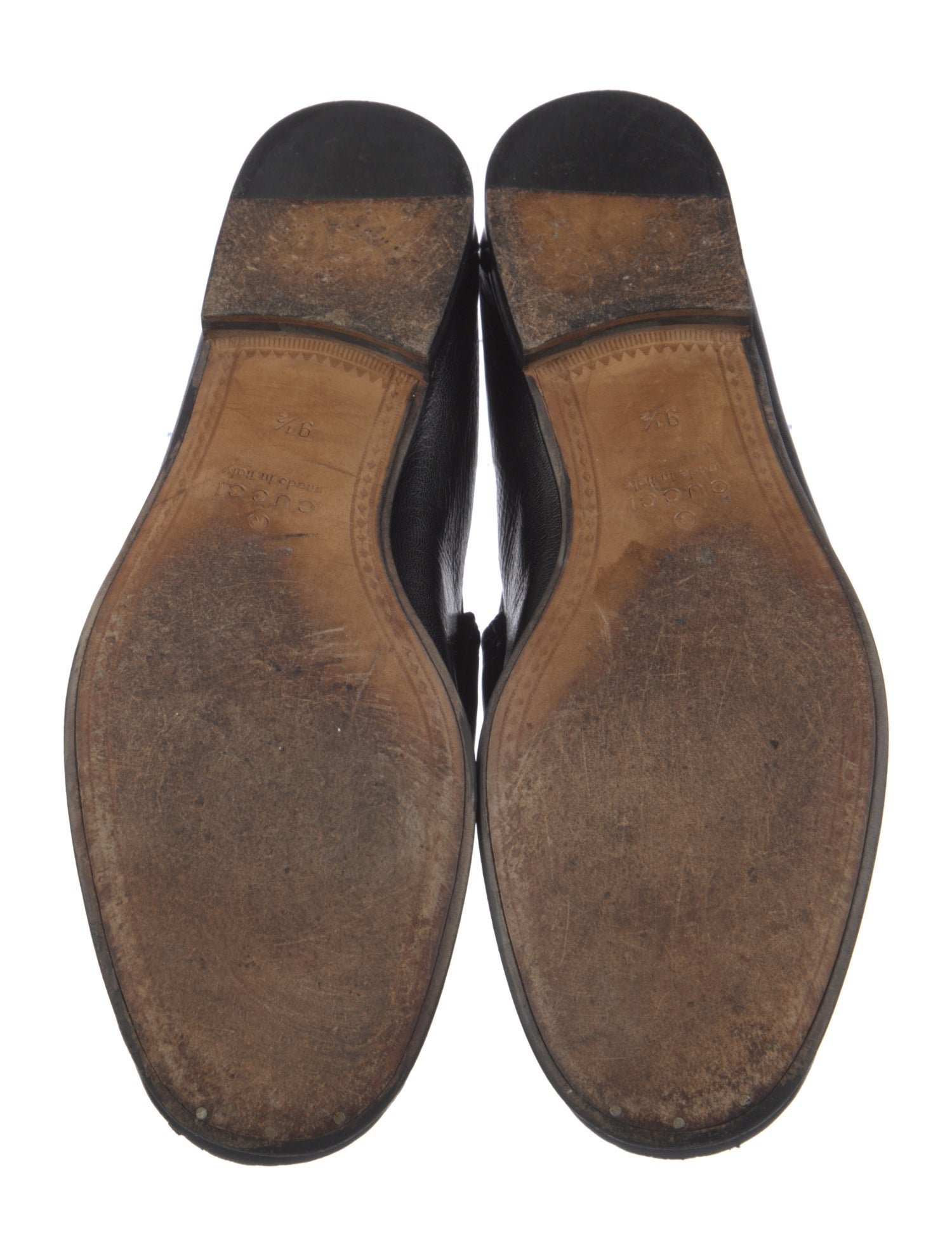 Gucci Horsebit Accent Leather Dress Loafers