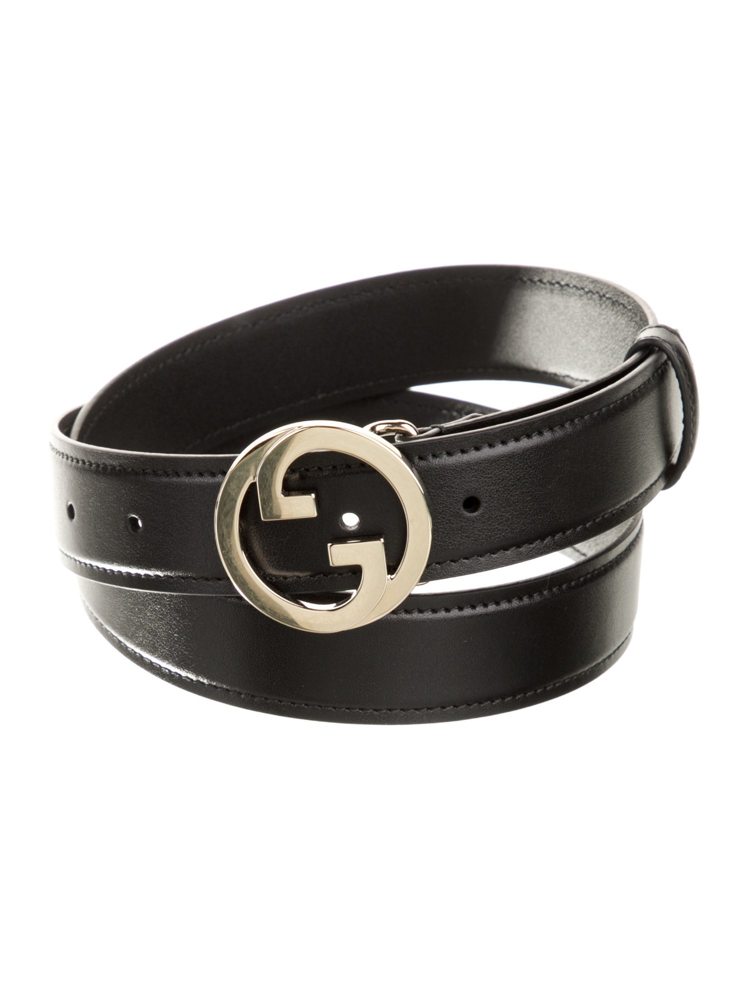 Gucci Interlocking G Logo Leather Belt Kit