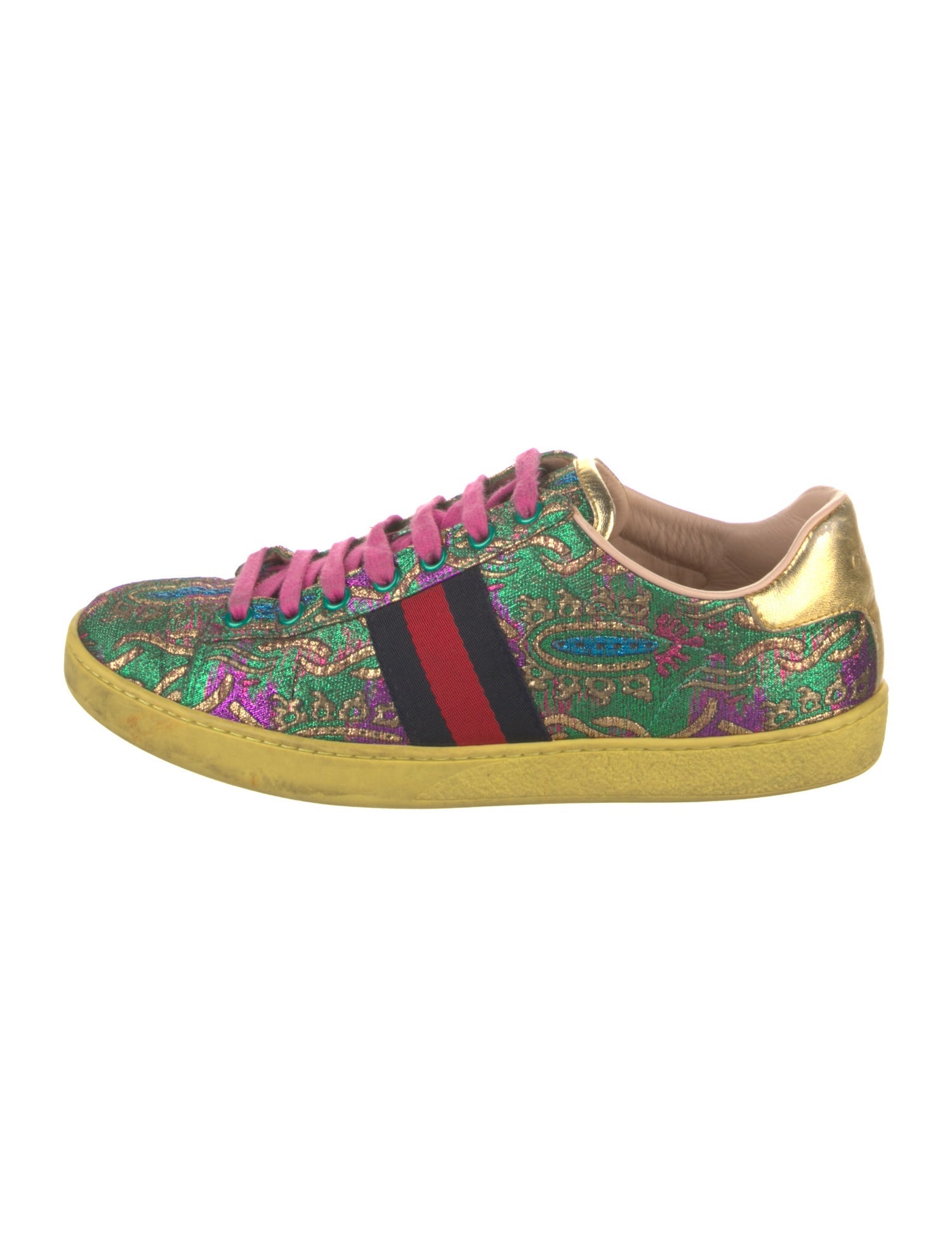 Gucci Sylvie Web Accent Sneakers