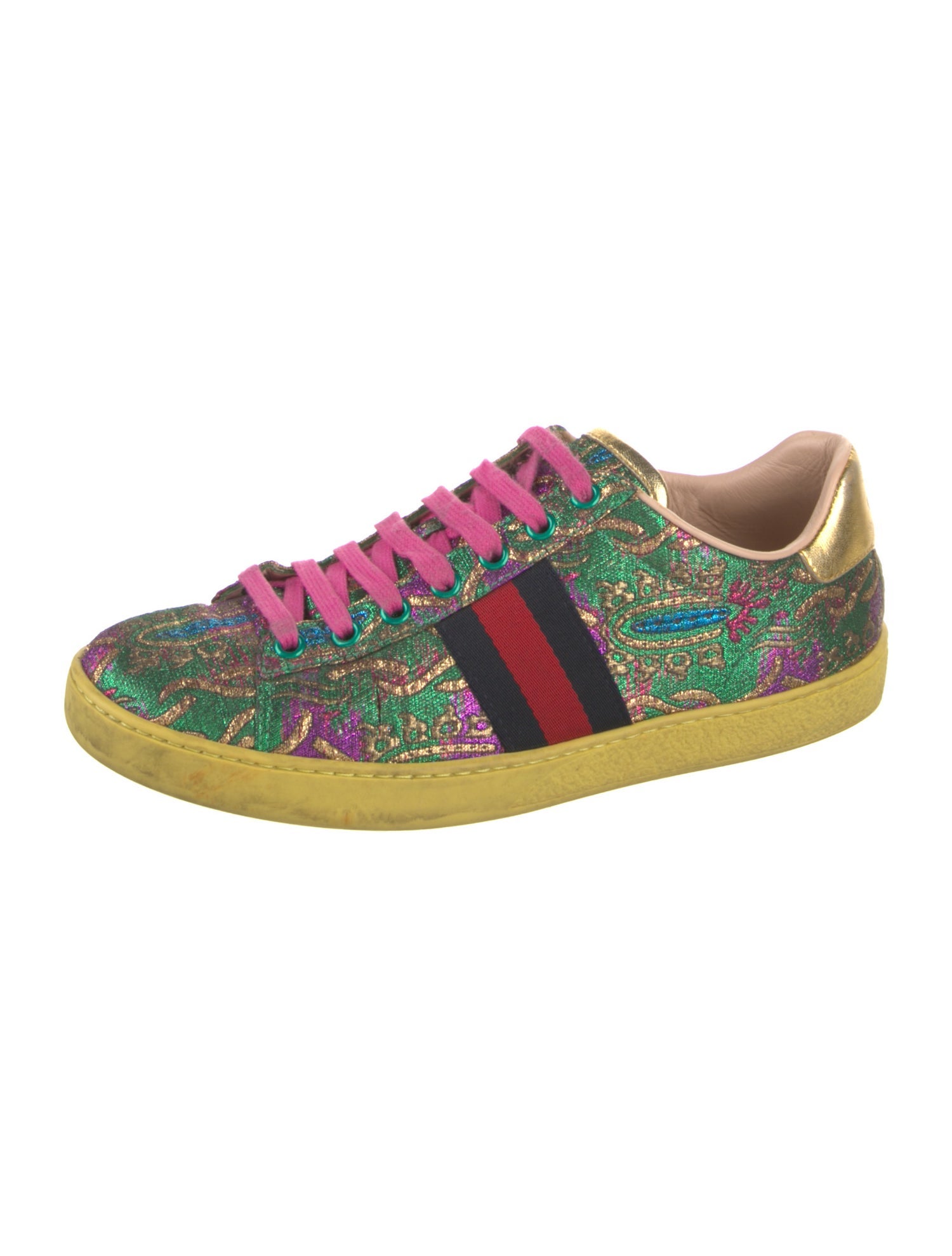 Gucci Sylvie Web Accent Sneakers