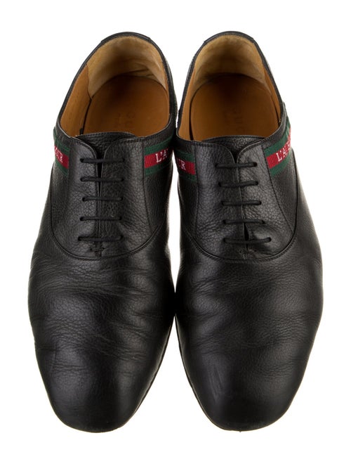 Gucci Interlocking G Logo Leather Oxfords