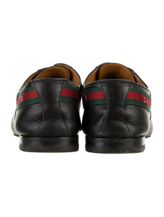 Gucci Interlocking G Logo Leather Oxfords