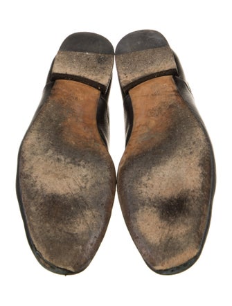 Gucci Interlocking G Logo Leather Oxfords