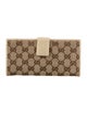 Gucci GG Canvas Canvas Continental Wallet