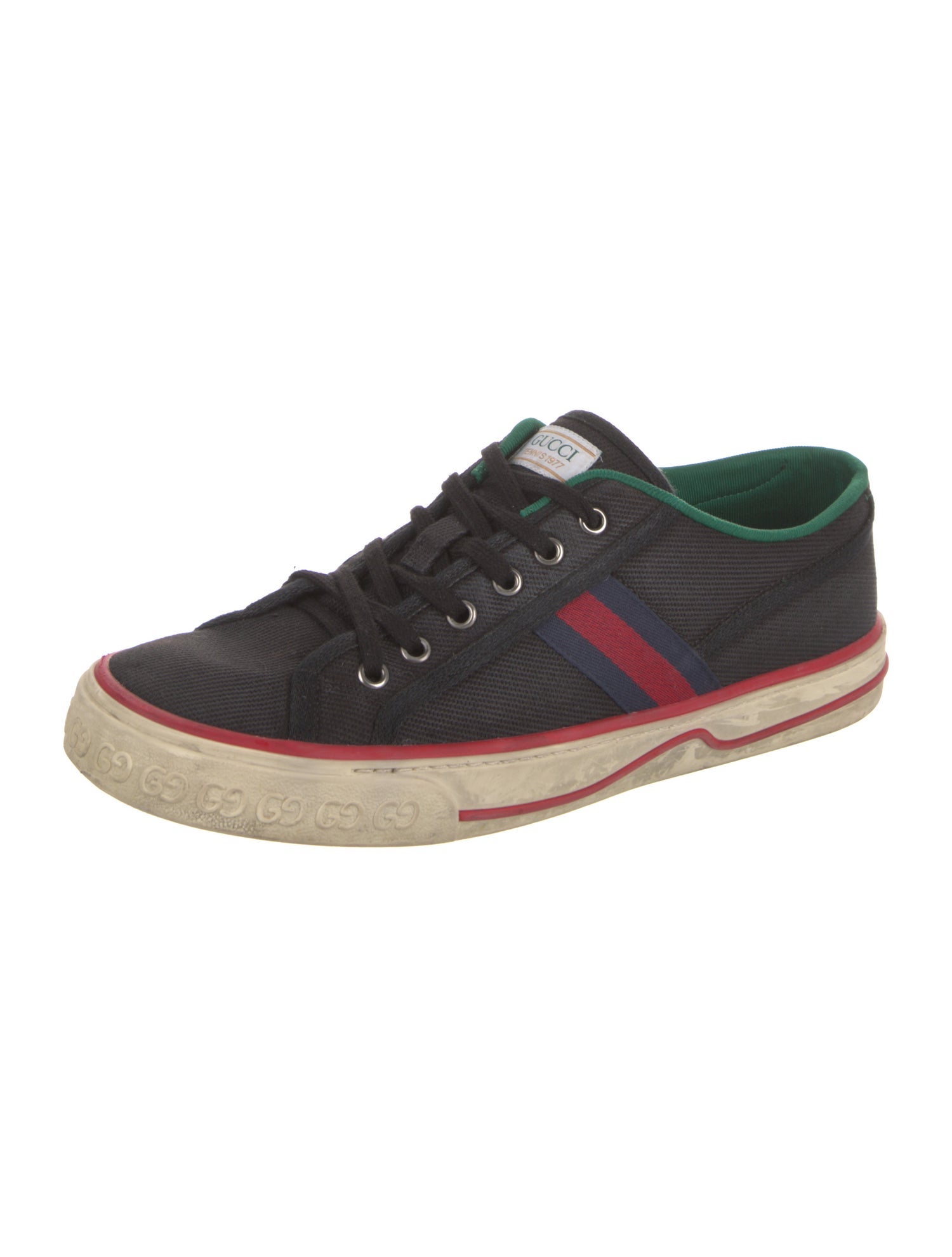 Gucci Sylvie Web Accent Canvas Sneakers