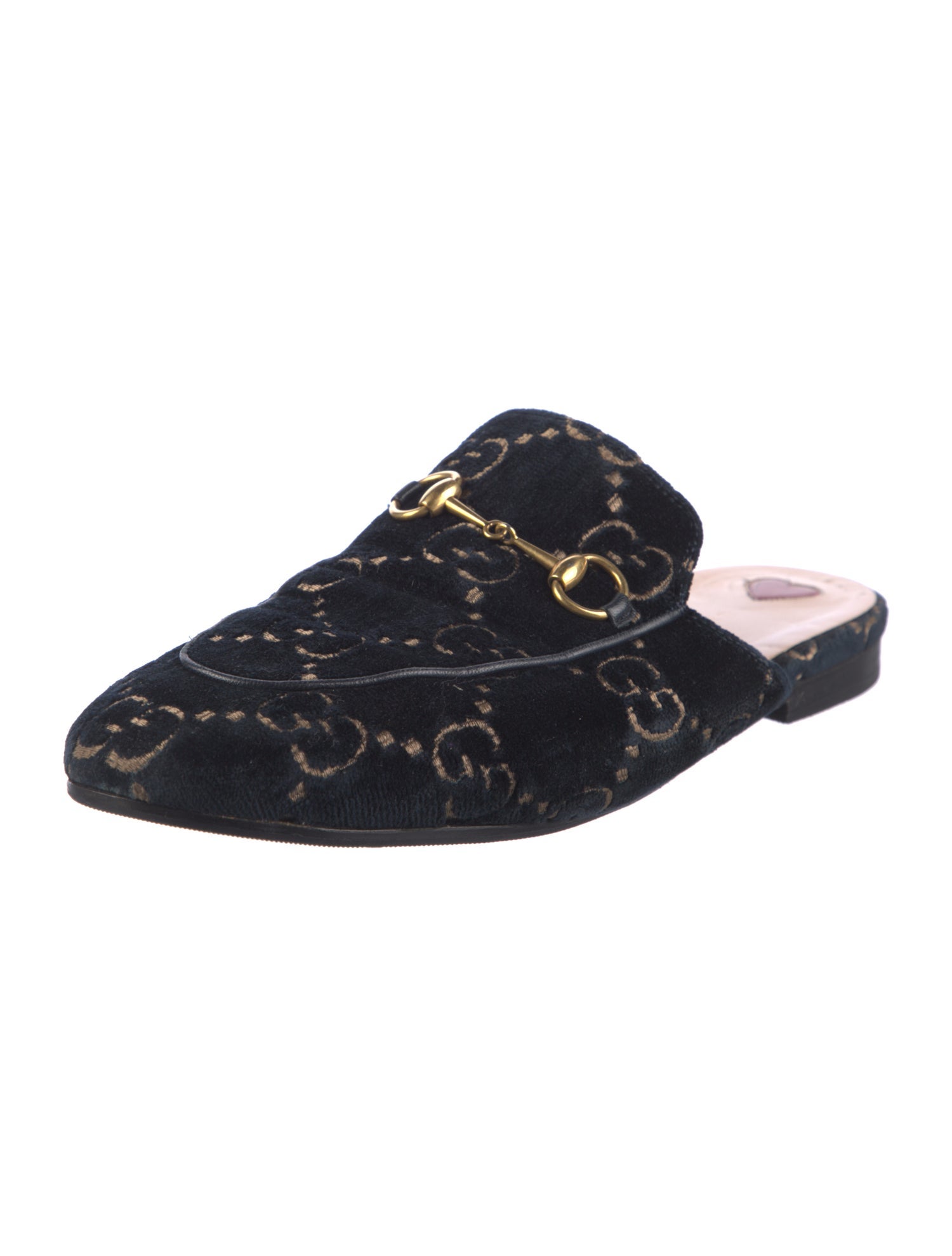 Gucci GG Supreme Velvet Mules