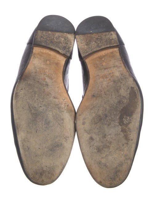 Gucci Web Accent Leather Dress Loafers