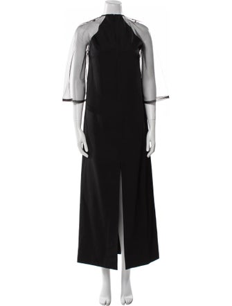 Gucci Mock Neck Long Dress
