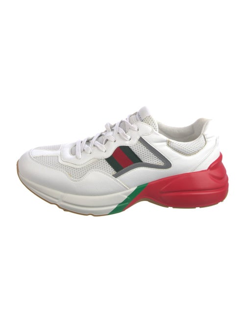 Gucci Web Accent Leather Athletic Sneakers