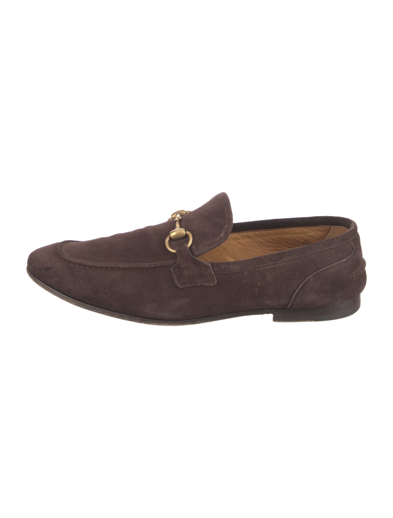 Gucci Horsebit Accent Suede Loafers