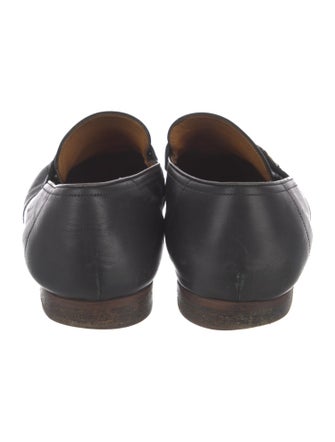 Gucci Web Accent Leather Dress Loafers