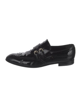 Gucci Patent Leather Monk Straps
