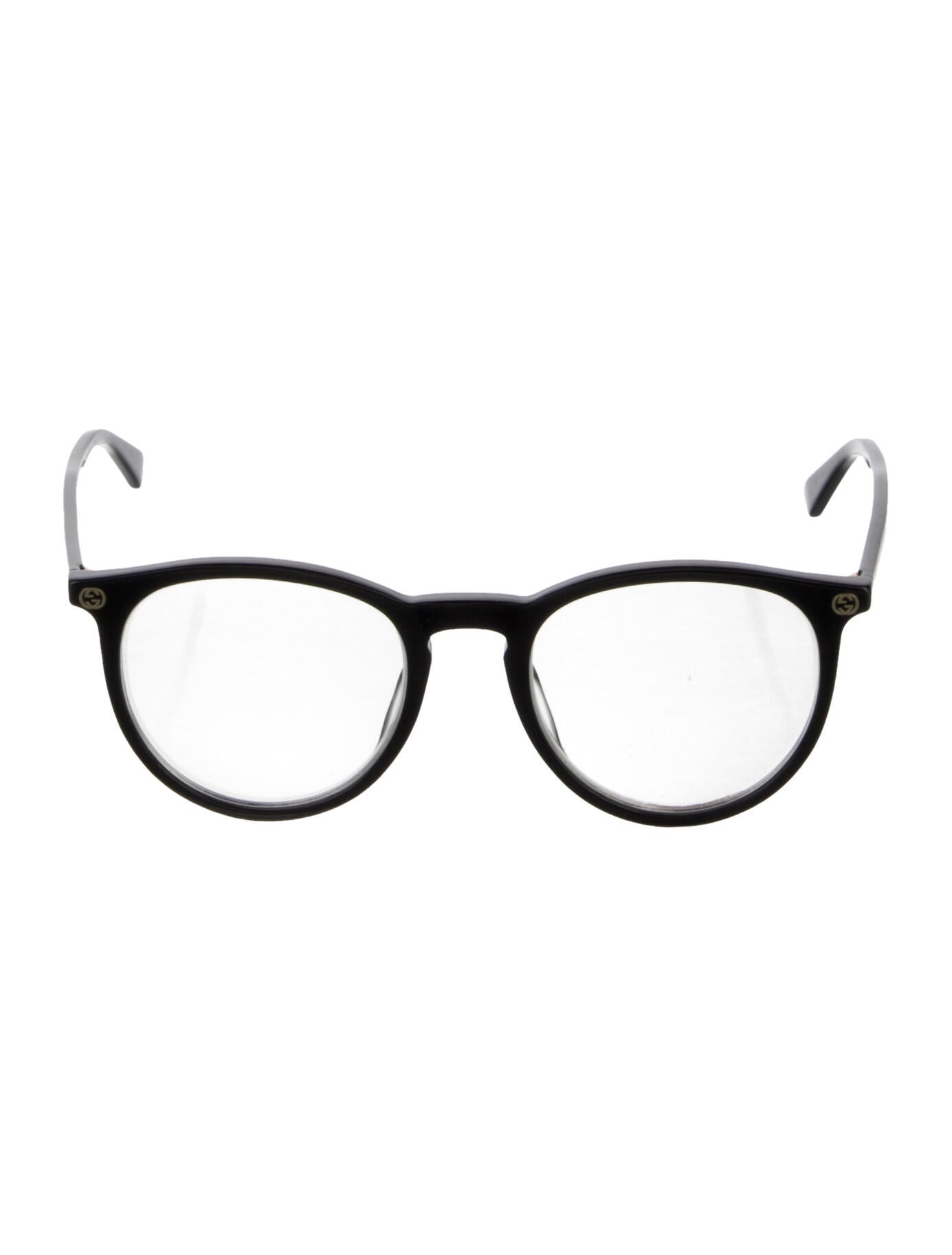 Gucci Interlocking G Logo Round Eyeglasses