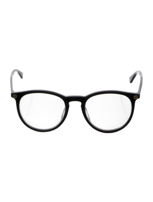 Gucci Interlocking G Logo Round Eyeglasses