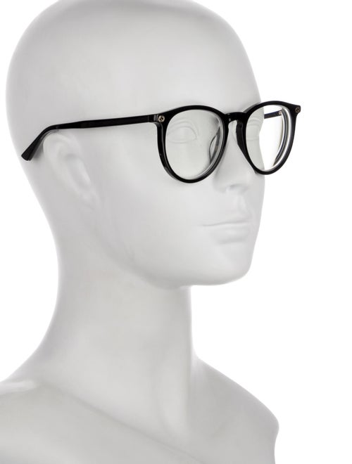 Gucci Interlocking G Logo Round Eyeglasses
