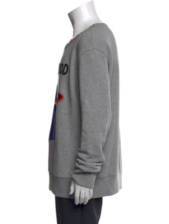 Gucci Graphic Print Scoop Neck Sweatshirt