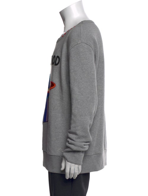 Gucci Graphic Print Scoop Neck Sweatshirt