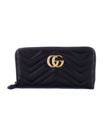 Gucci Marmont Double G Logo Continental Wallet