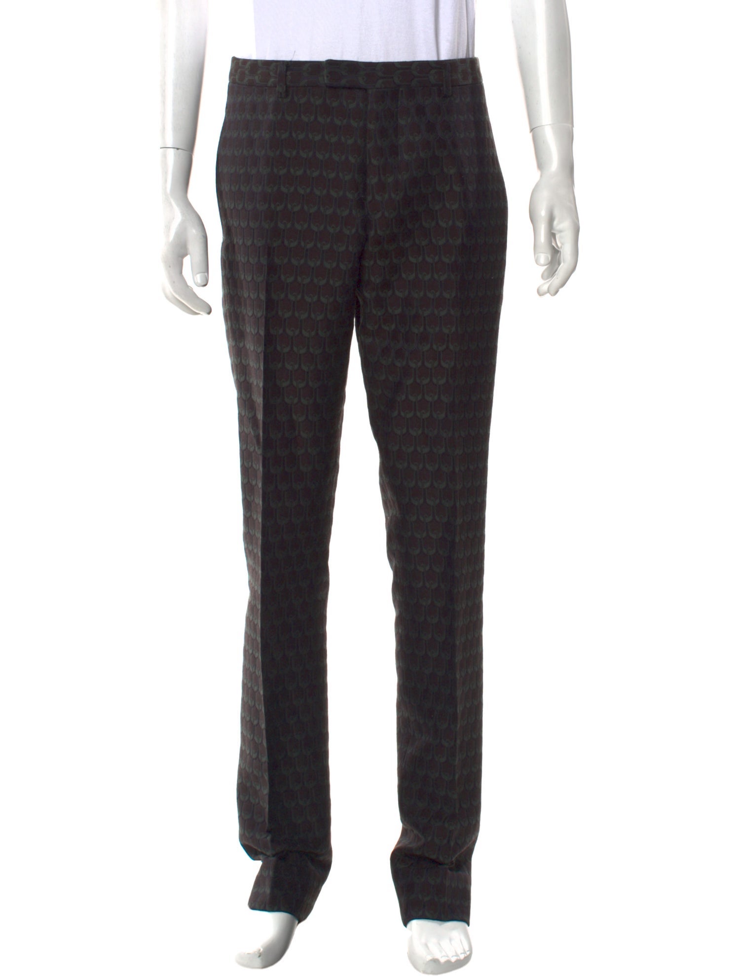 Gucci Tiger Head Accent Dress Pants