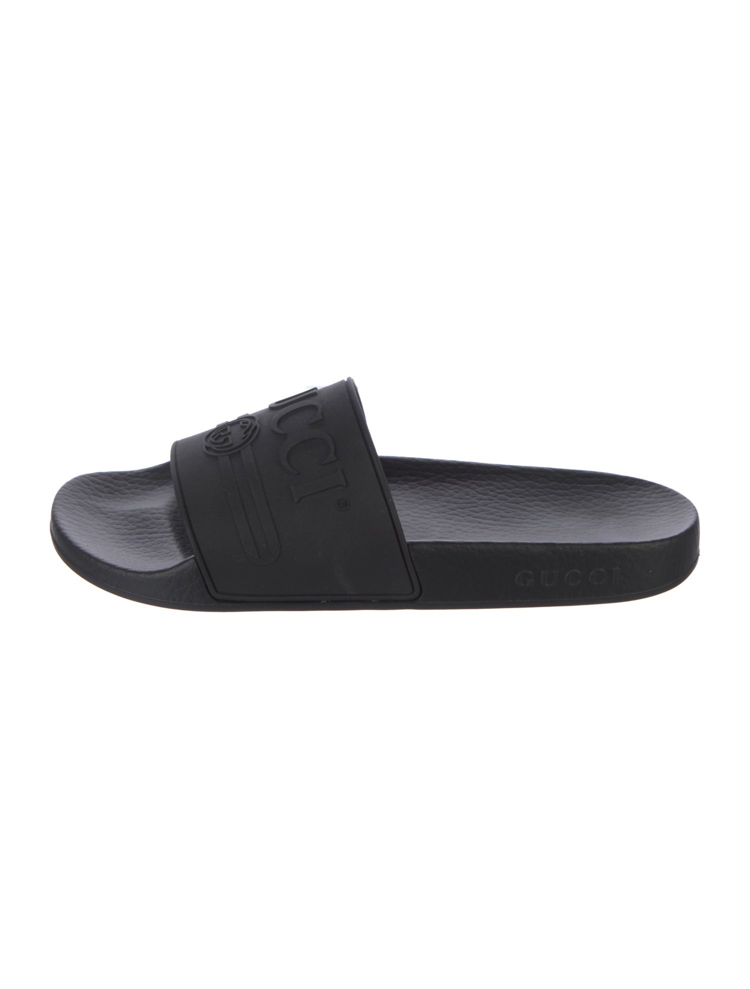 Gucci Interlocking G Logo Rubber Slides