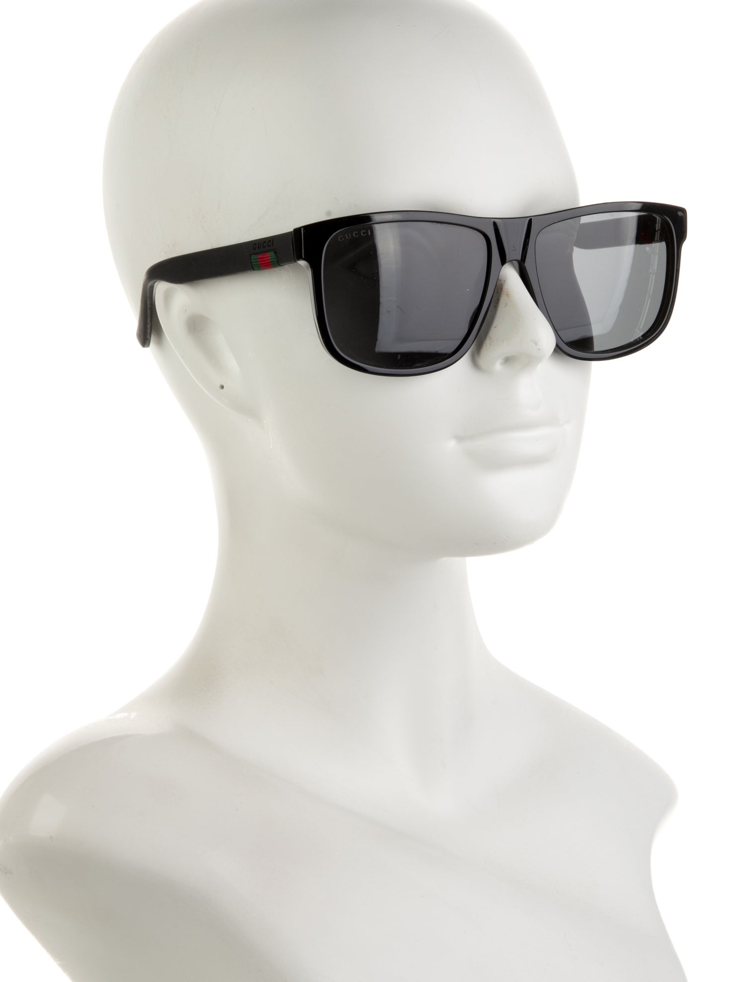Gucci Web Accent Square Sunglasses