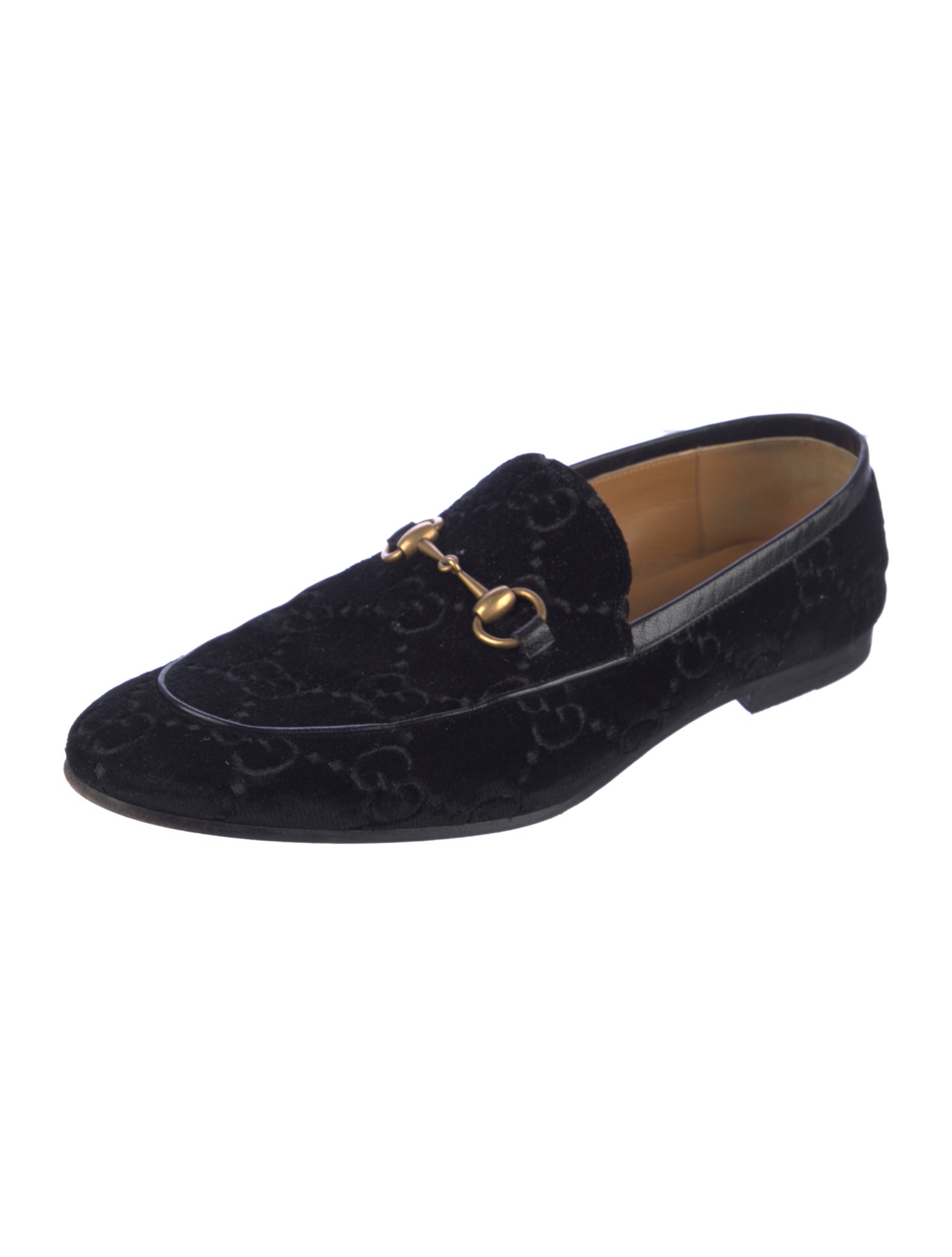 Gucci GG Logo Velvet Loafers