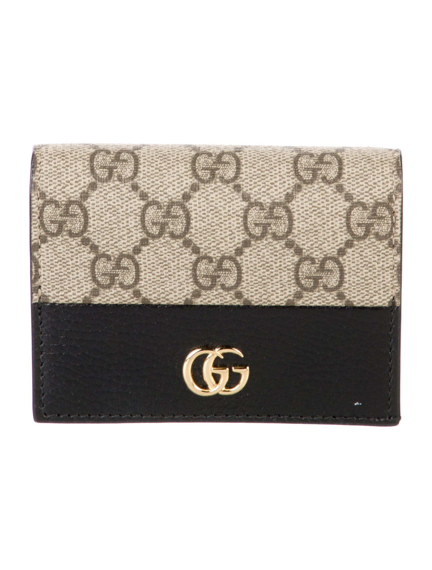 Gucci Marmont Card Case GG Supreme Wallet
