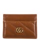 Gucci GG Marmont Matelassé Card Case Double G Logo Wallet
