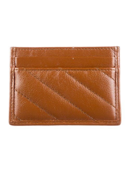 Gucci GG Marmont Matelassé Card Case Double G Logo Wallet