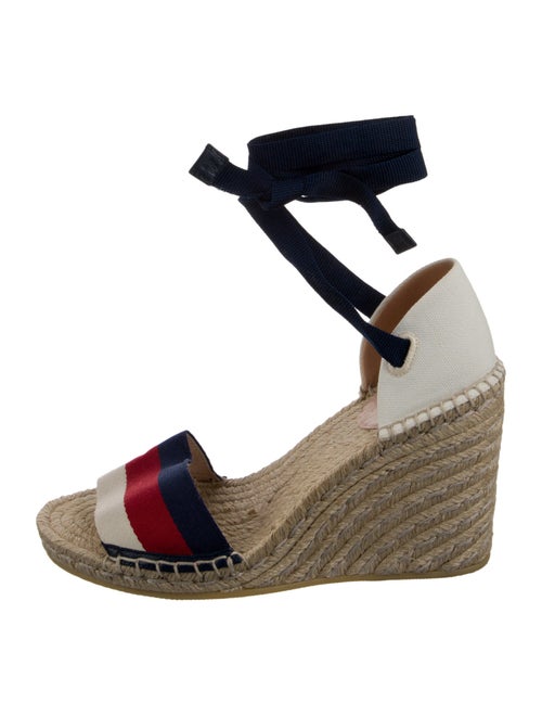 Gucci Sylvie Web Accent Espadrilles