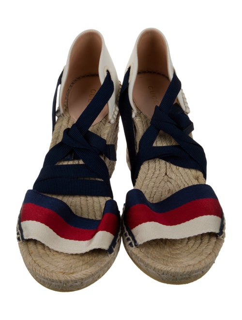 Gucci Sylvie Web Accent Espadrilles