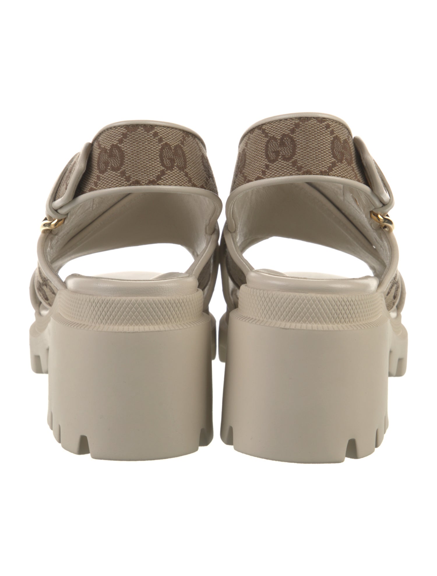 Gucci GG Canvas Canvas Slingback Sandals