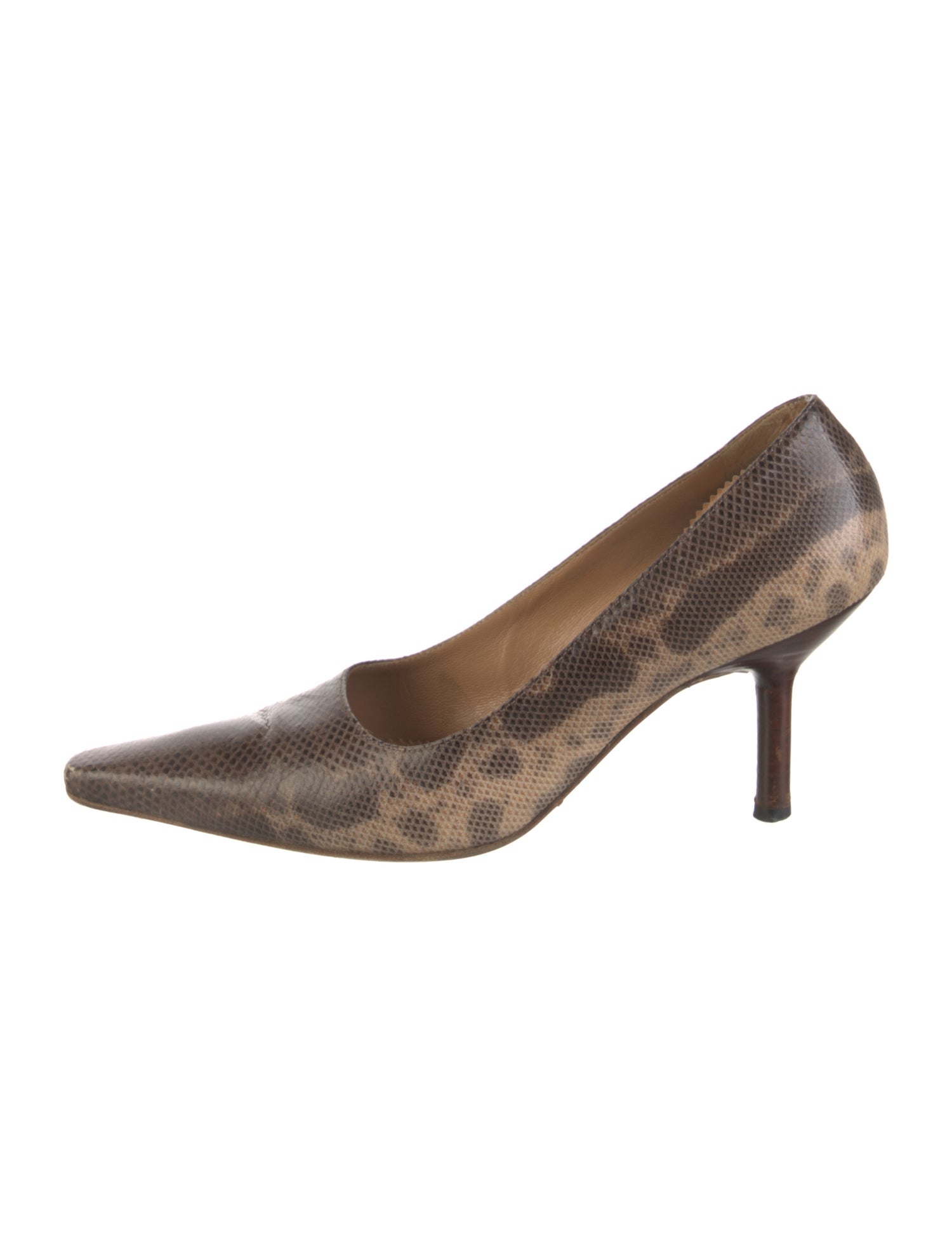 Gucci Snakeskin Animal Print Pumps