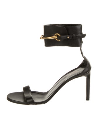 Gucci Horsebit Accent Leather Sandals