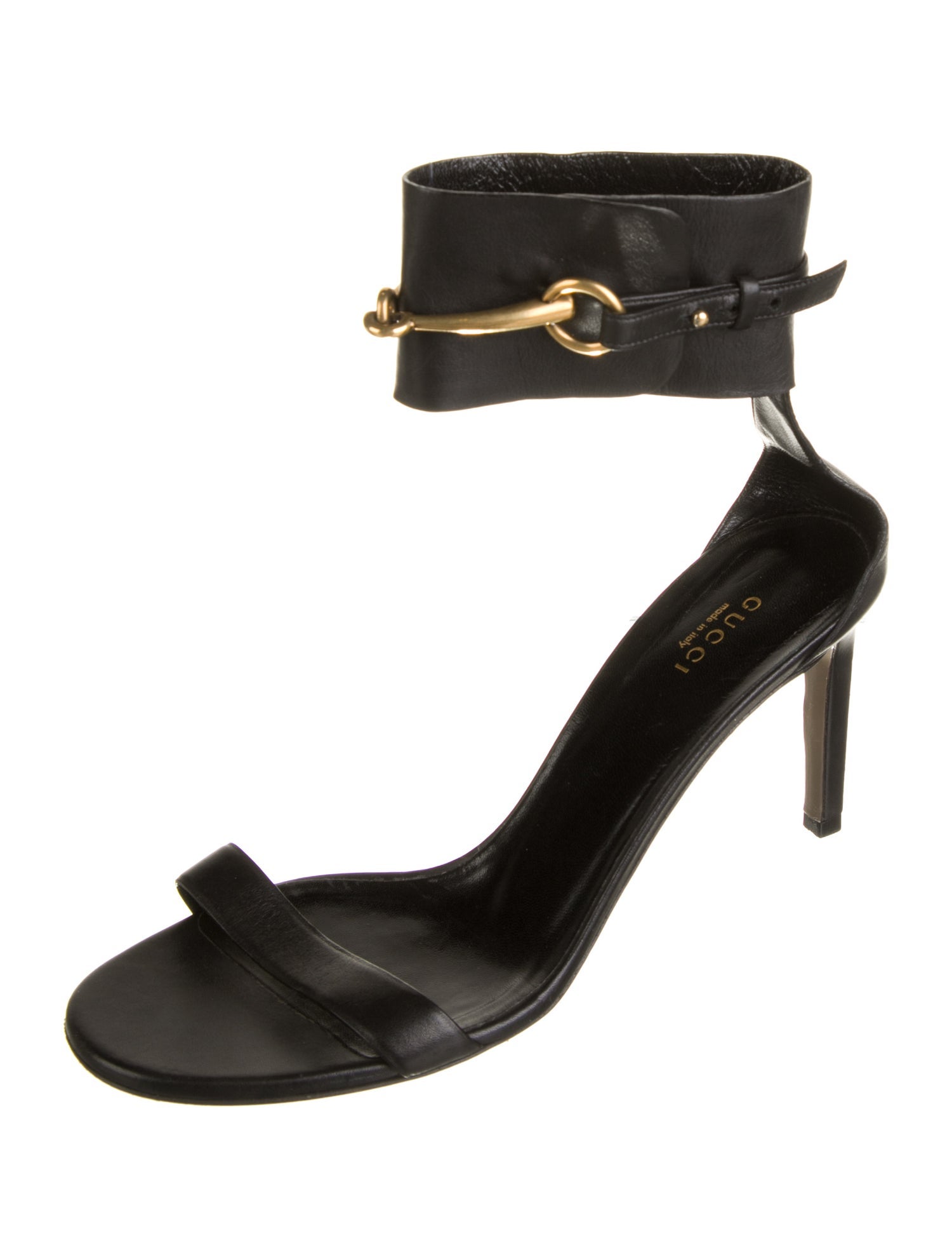 Gucci Horsebit Accent Leather Sandals