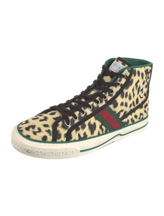 Gucci Web Accent Canvas Sneakers