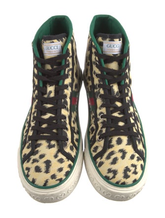 Gucci Web Accent Canvas Sneakers