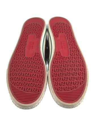 Gucci Web Accent Canvas Sneakers