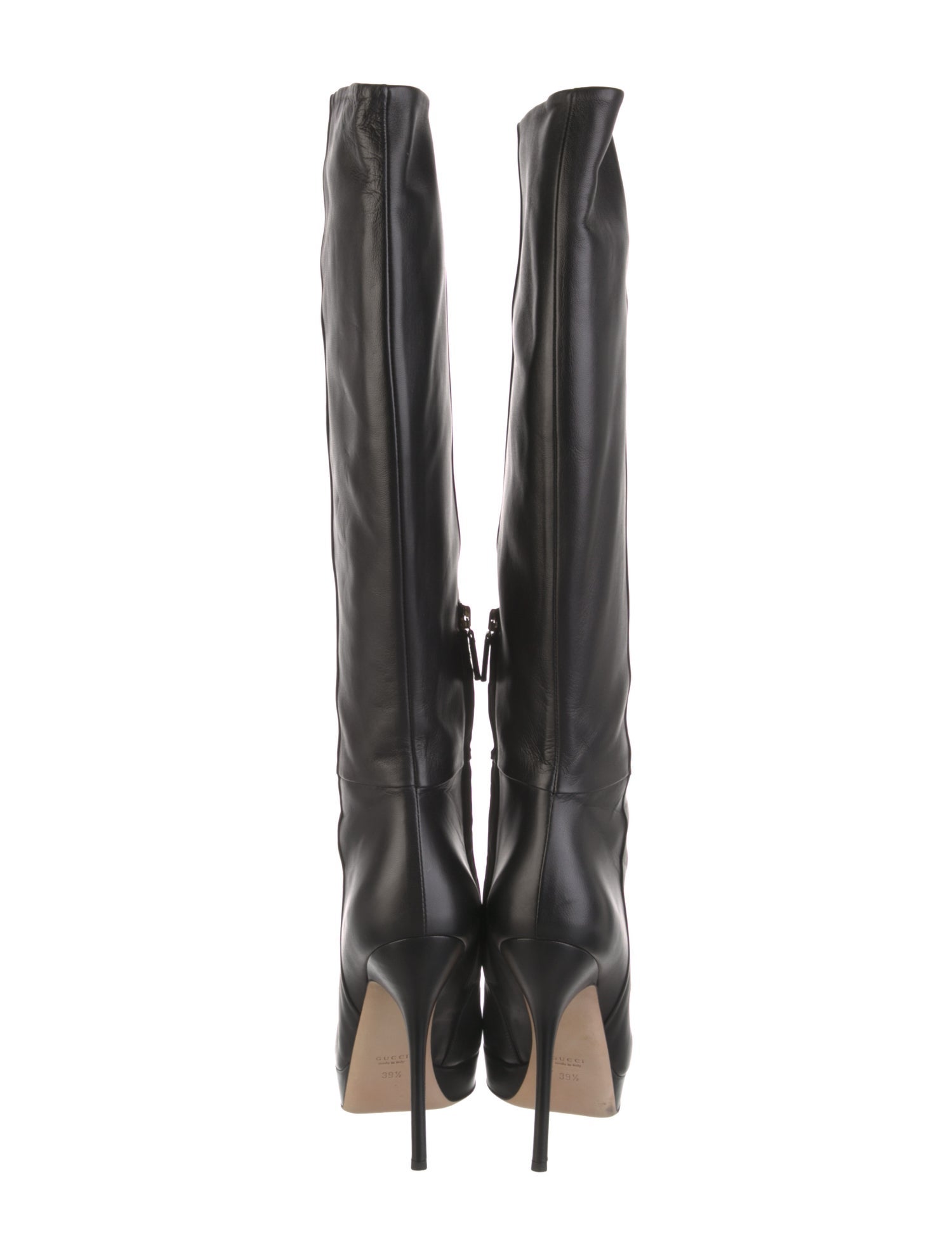 Gucci Interlocking G Horsebit Leather Boots