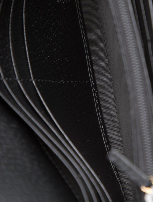 Gucci Web Accent Leather Continental Wallet